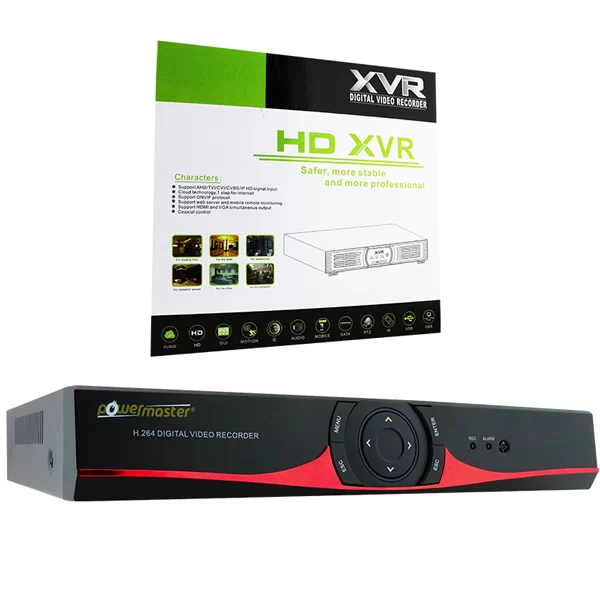 POWERMASTER PM-15464 4 KANAL 2160P 4K ULTRA HD DVR KAMERA KAYIT CİHAZI - AHD/ANALOG/IP/TVI/CVI (XMEYE)