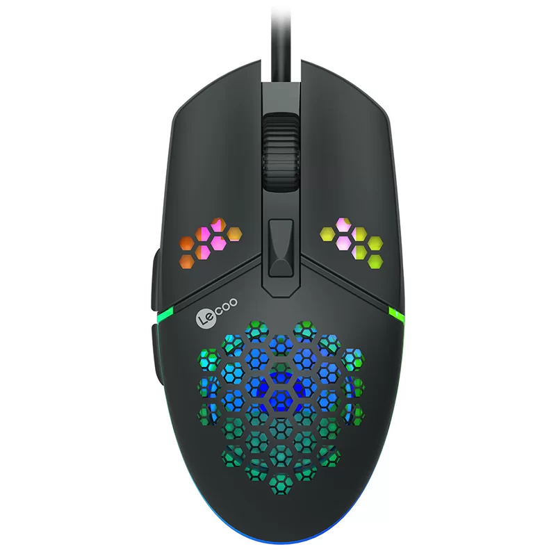 LENOVO LECOO MS105 3200 DPI 6 TUŞLU KABLOLU RGB LED AYDINLATMALI GAMING MOUSE