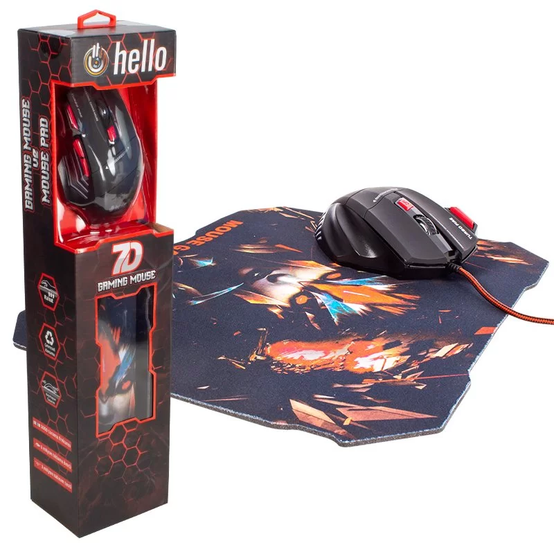 HELLO HL-39 KABLOLU GAMING MOUSE&MOUSE PAD